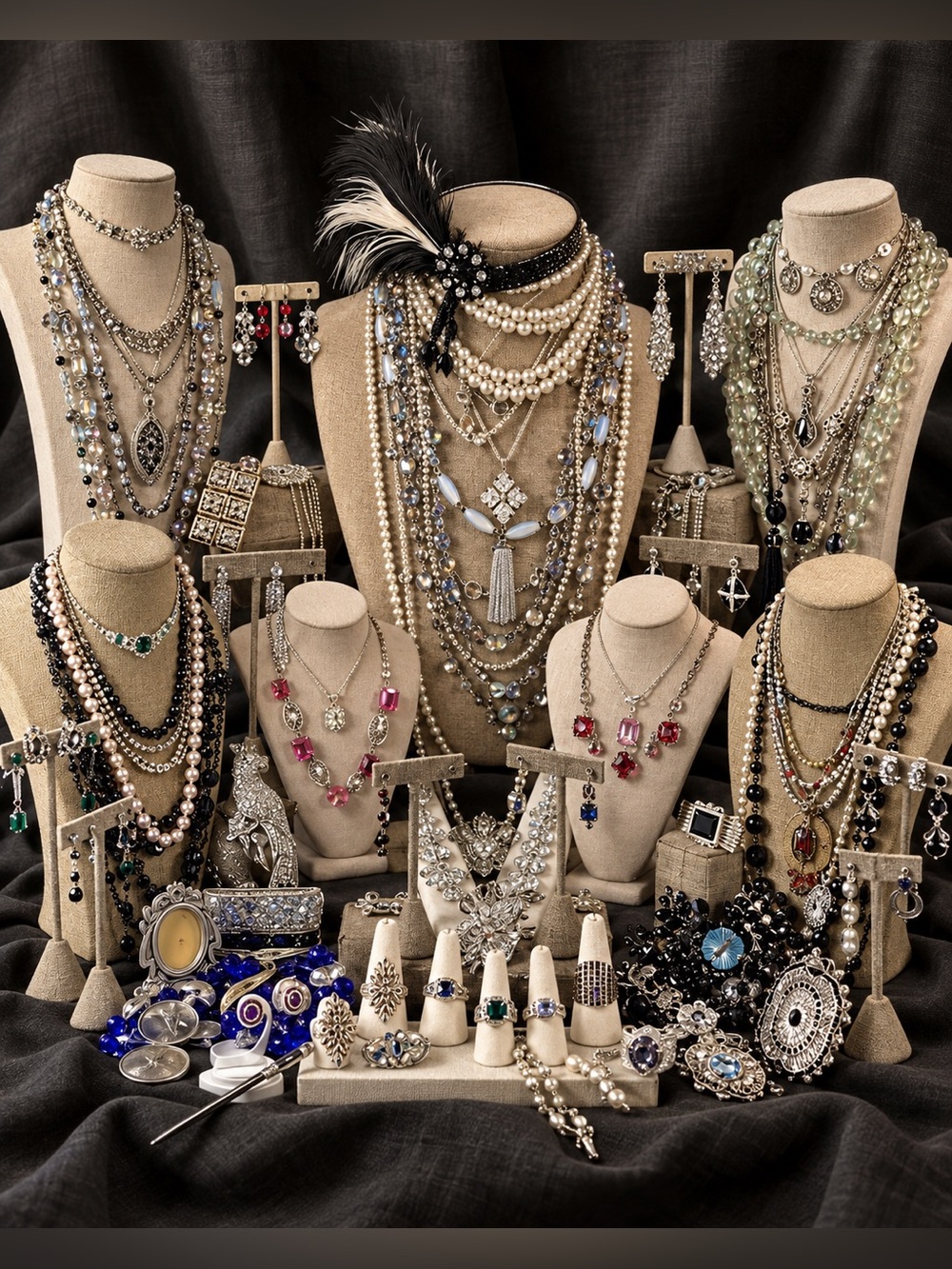 2 LB Elite Curated Jewelry Lot Vintage Modern Statement Reseller Collection